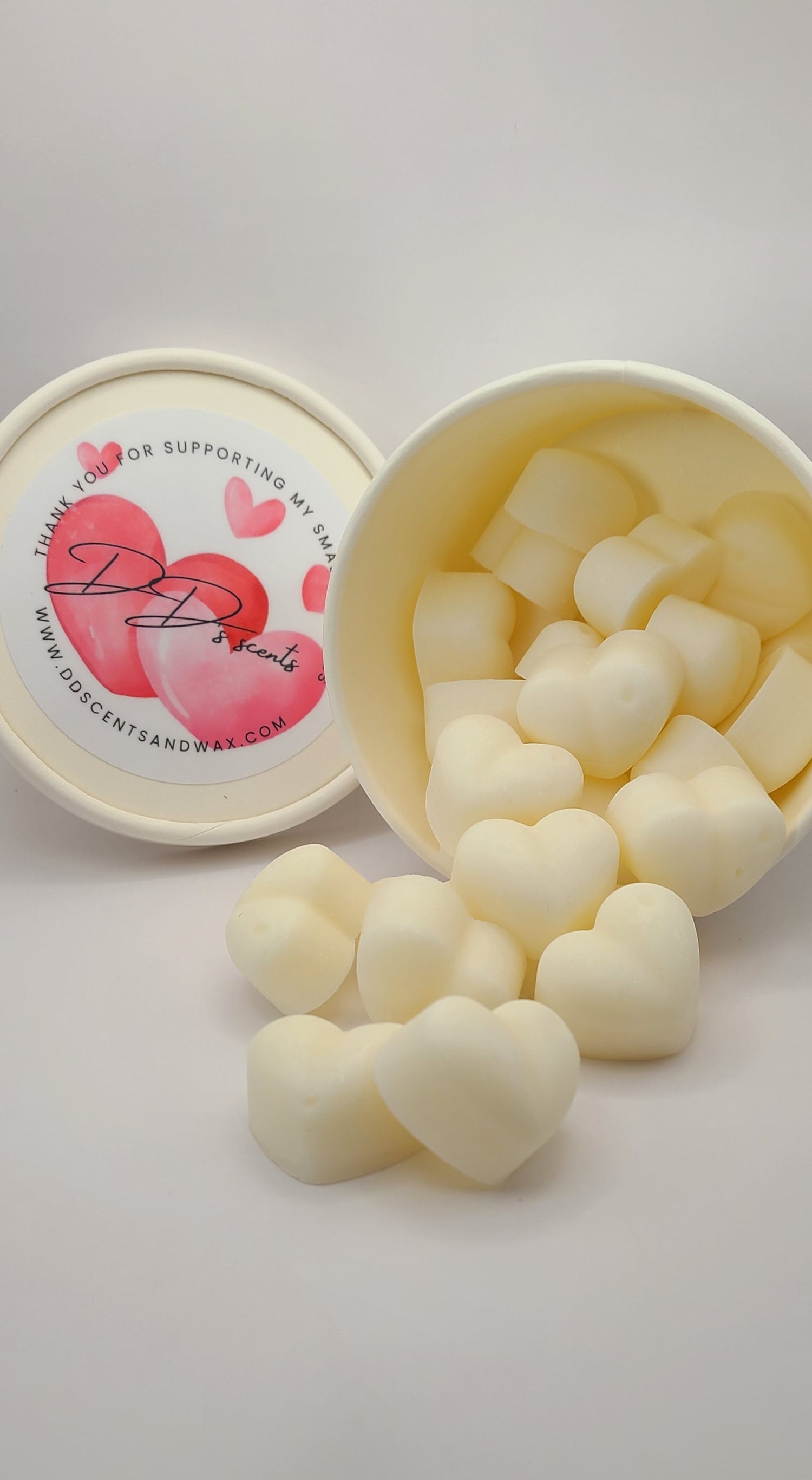 Heart shaped wax melts